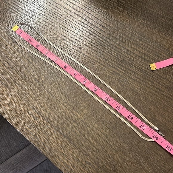 Claire’s silver tone smooth snake chain necklace 14” wearable length - Picture 4 of 5